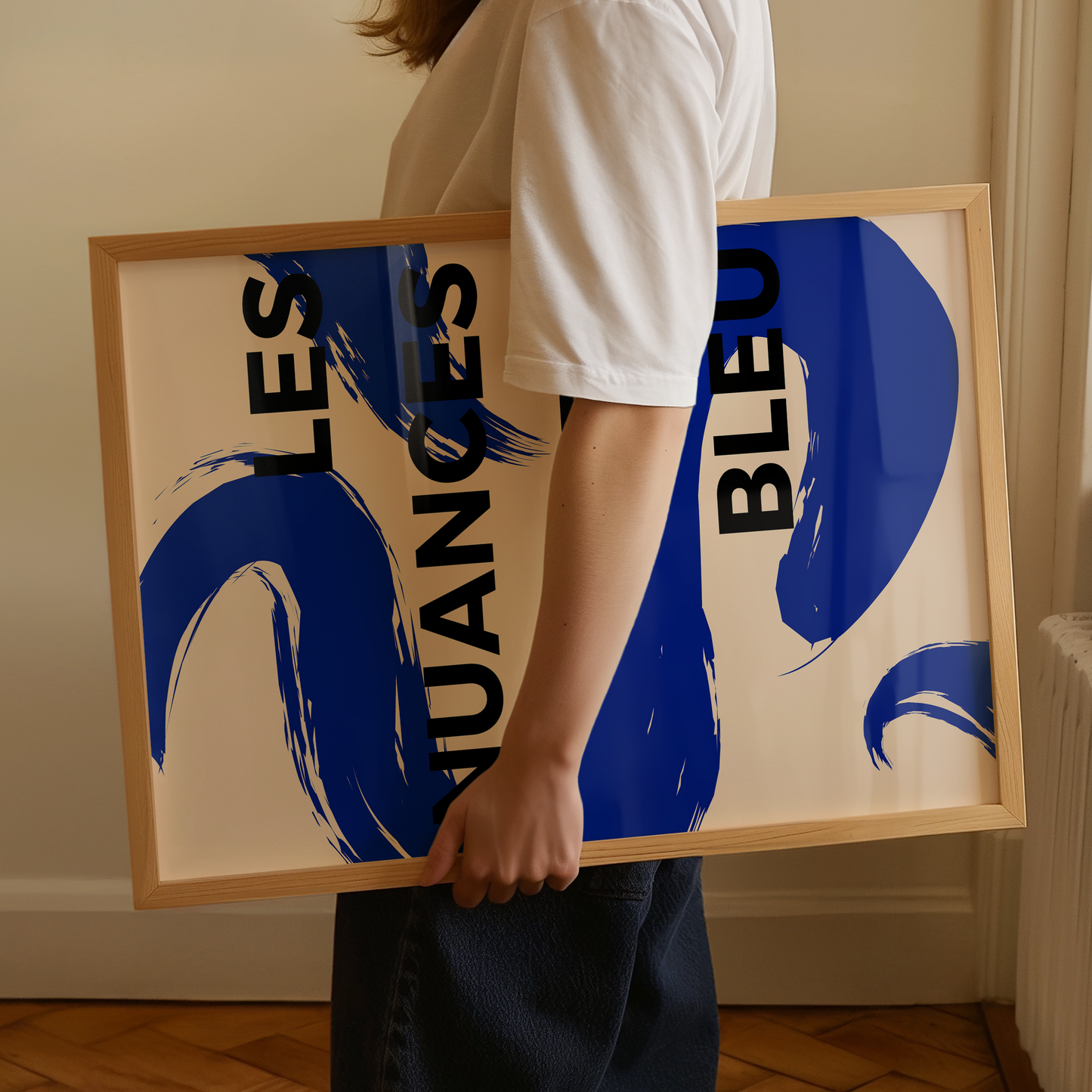 Les Nuances De Bleu Print