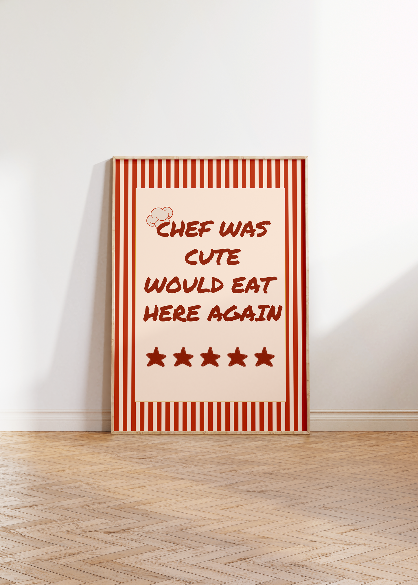 Chef Was Cute Print