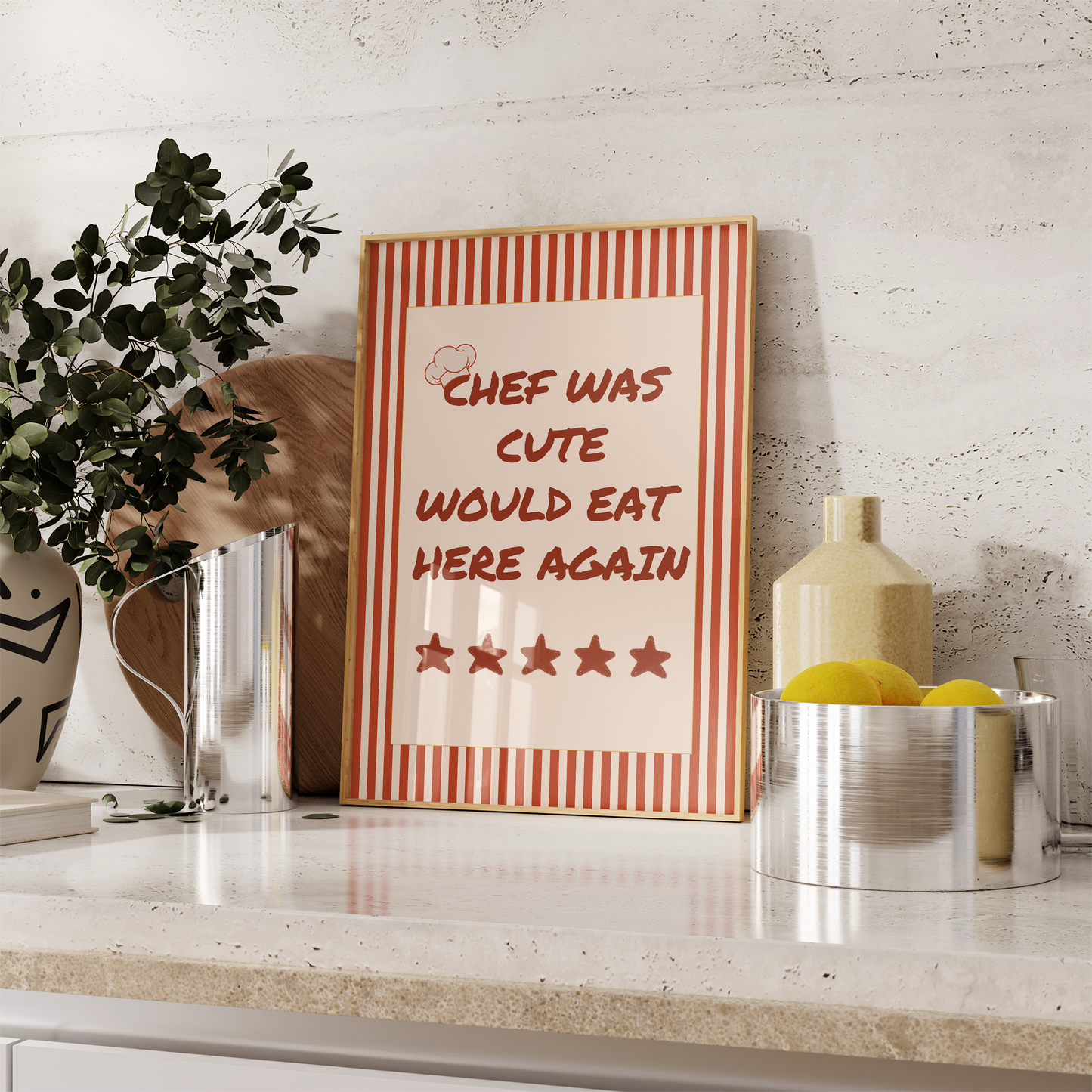 Chef Was Cute Print