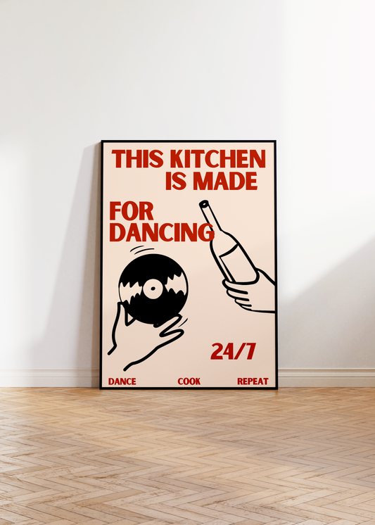 Dancing Kitchen Print