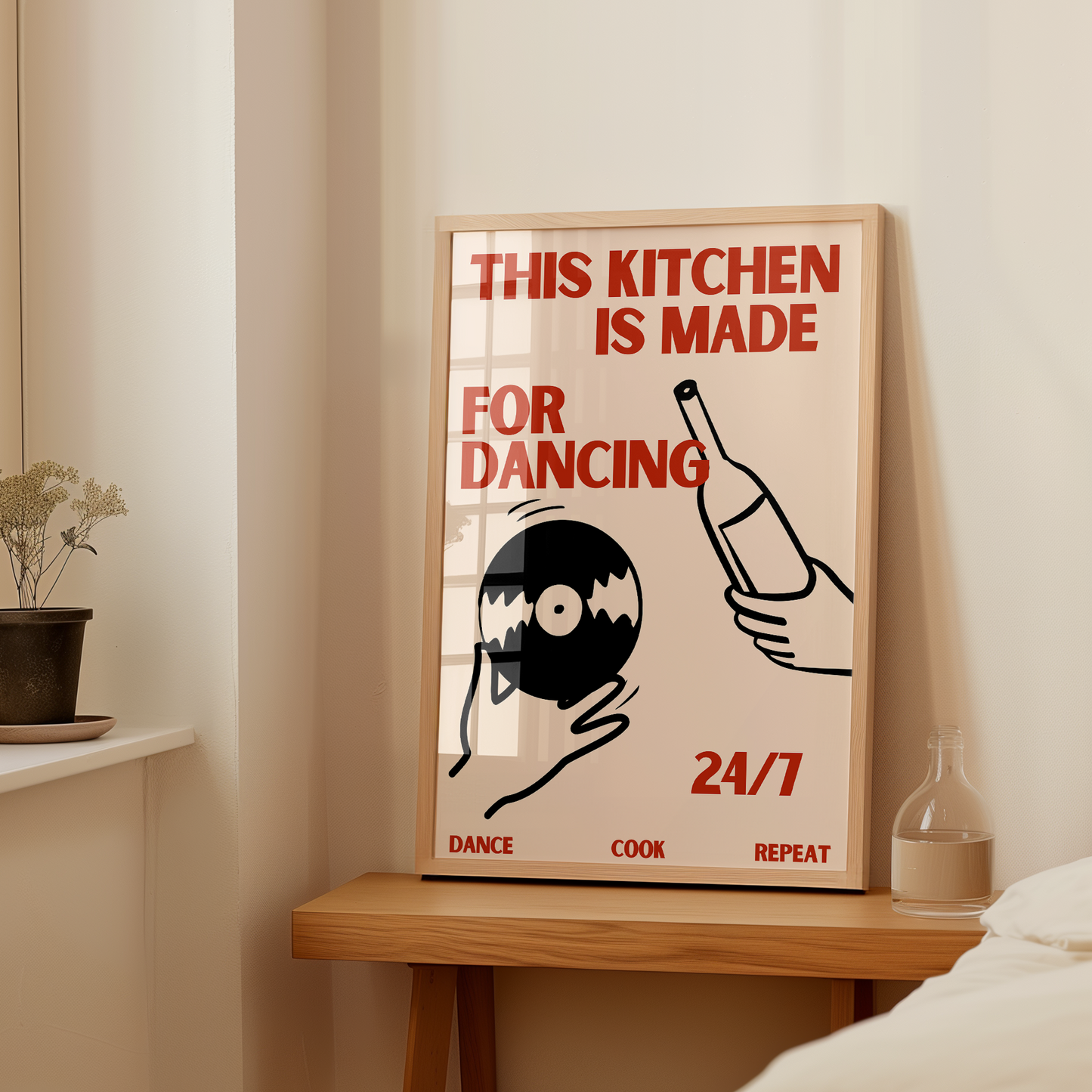 Dancing Kitchen Print