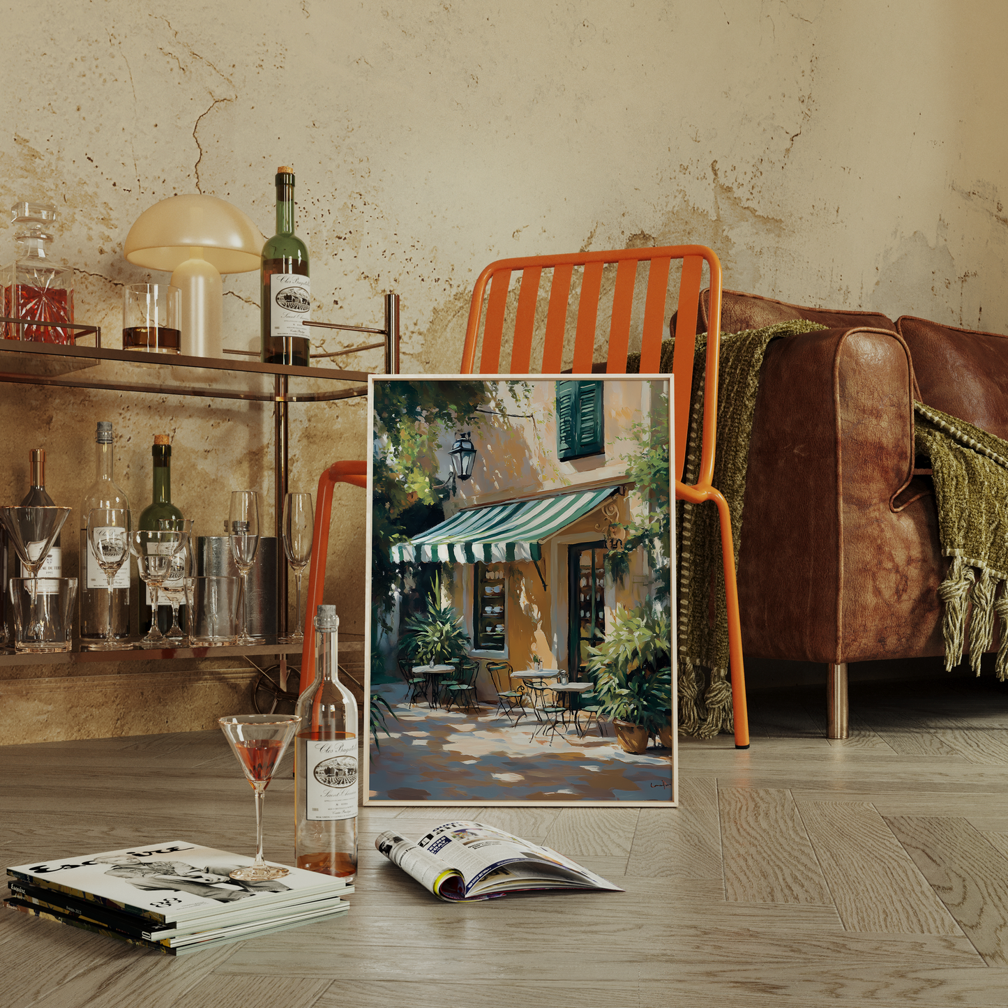 Green Café Print
