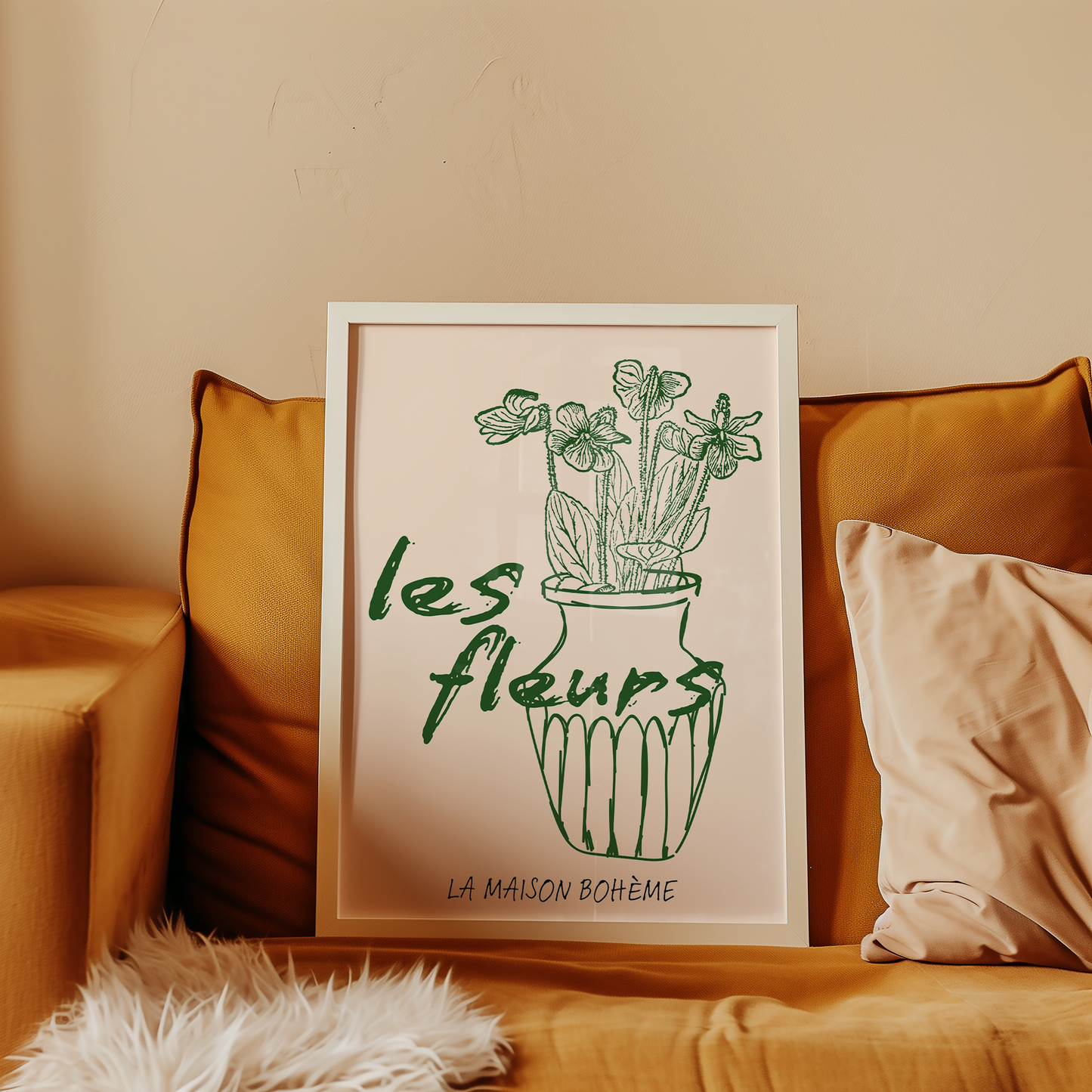 Les Fleurs Boheme Print