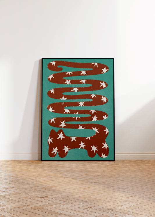 Long Cat Print