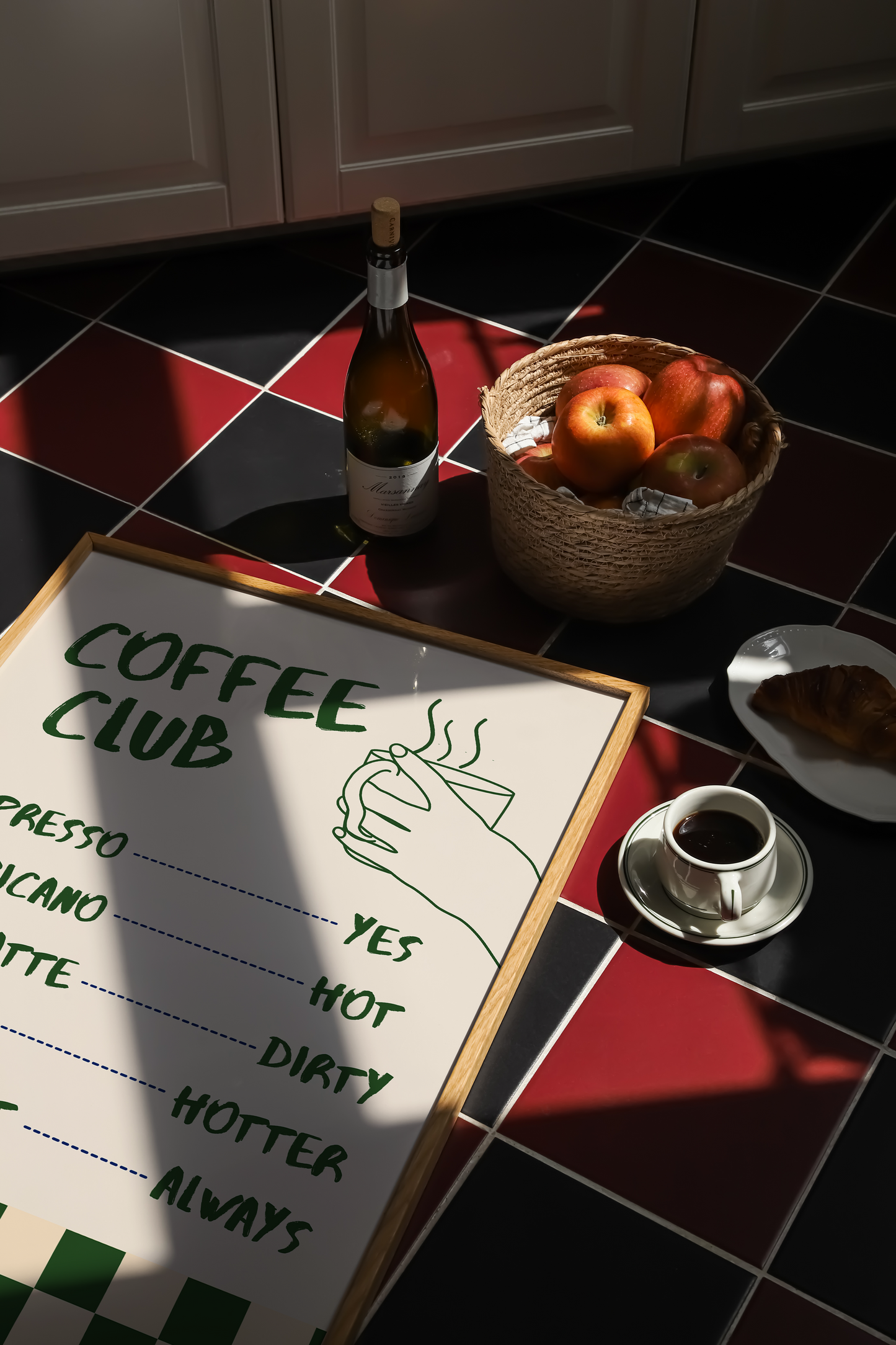 Coffee Club Menu Print