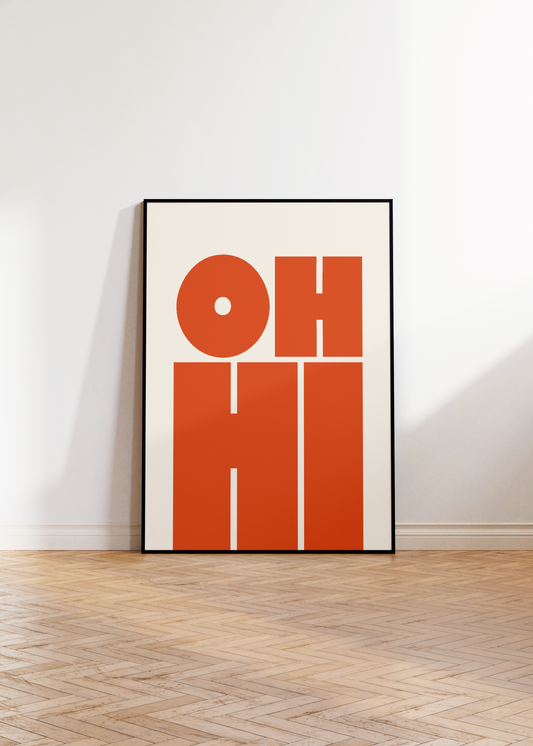 OH HI Print