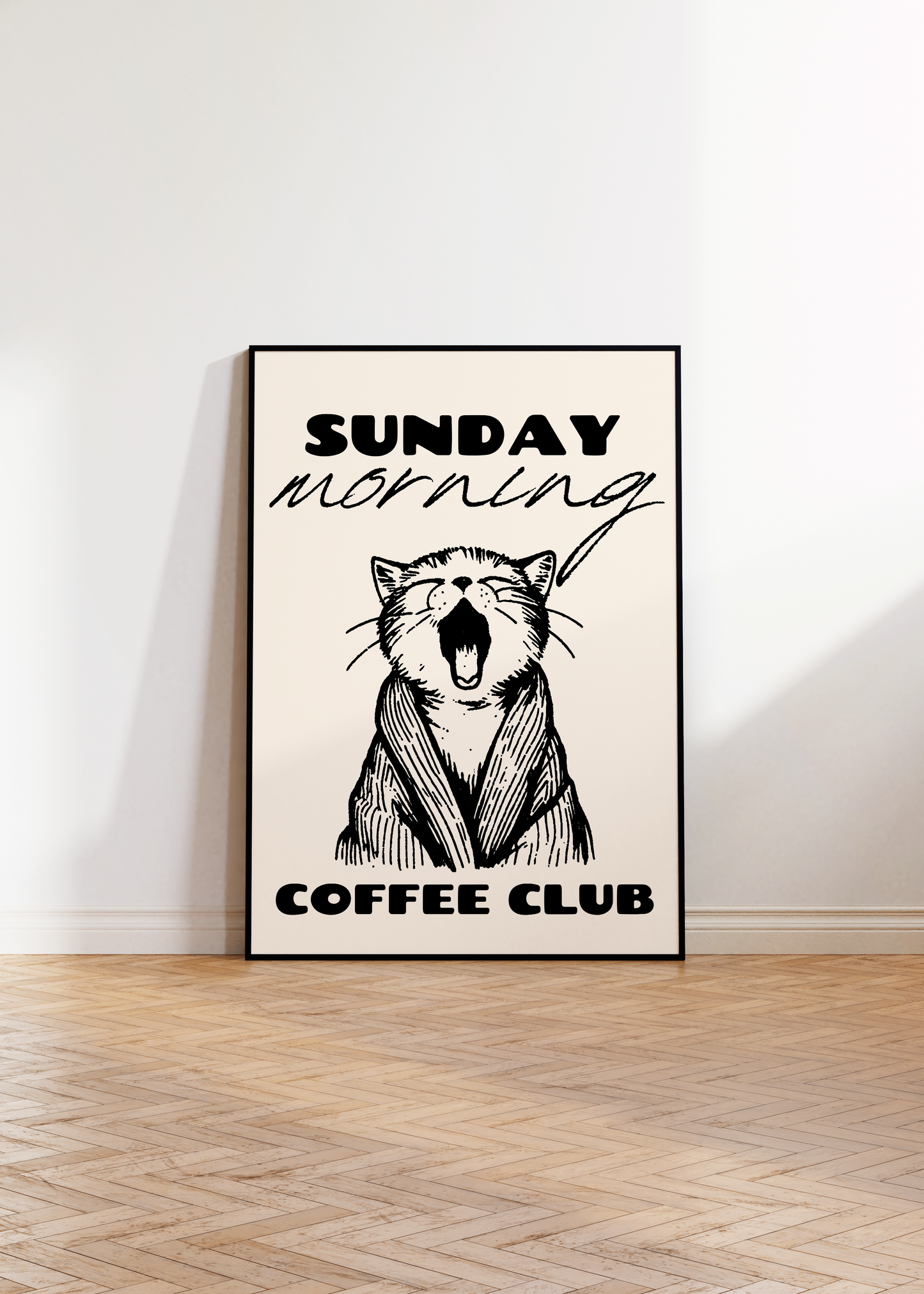 Sunday Cat Print