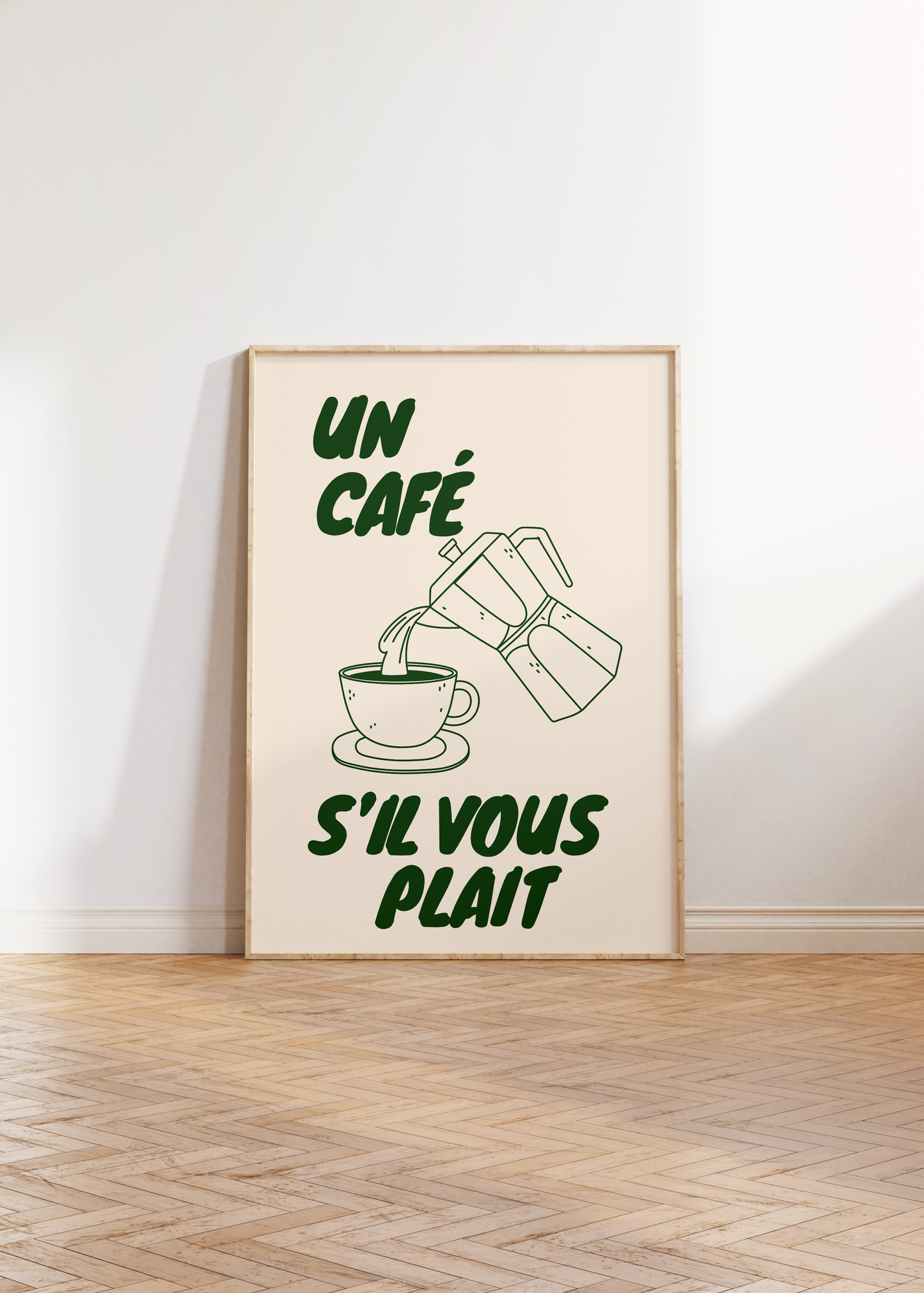 Un Cafe S'il Vous Plait Print