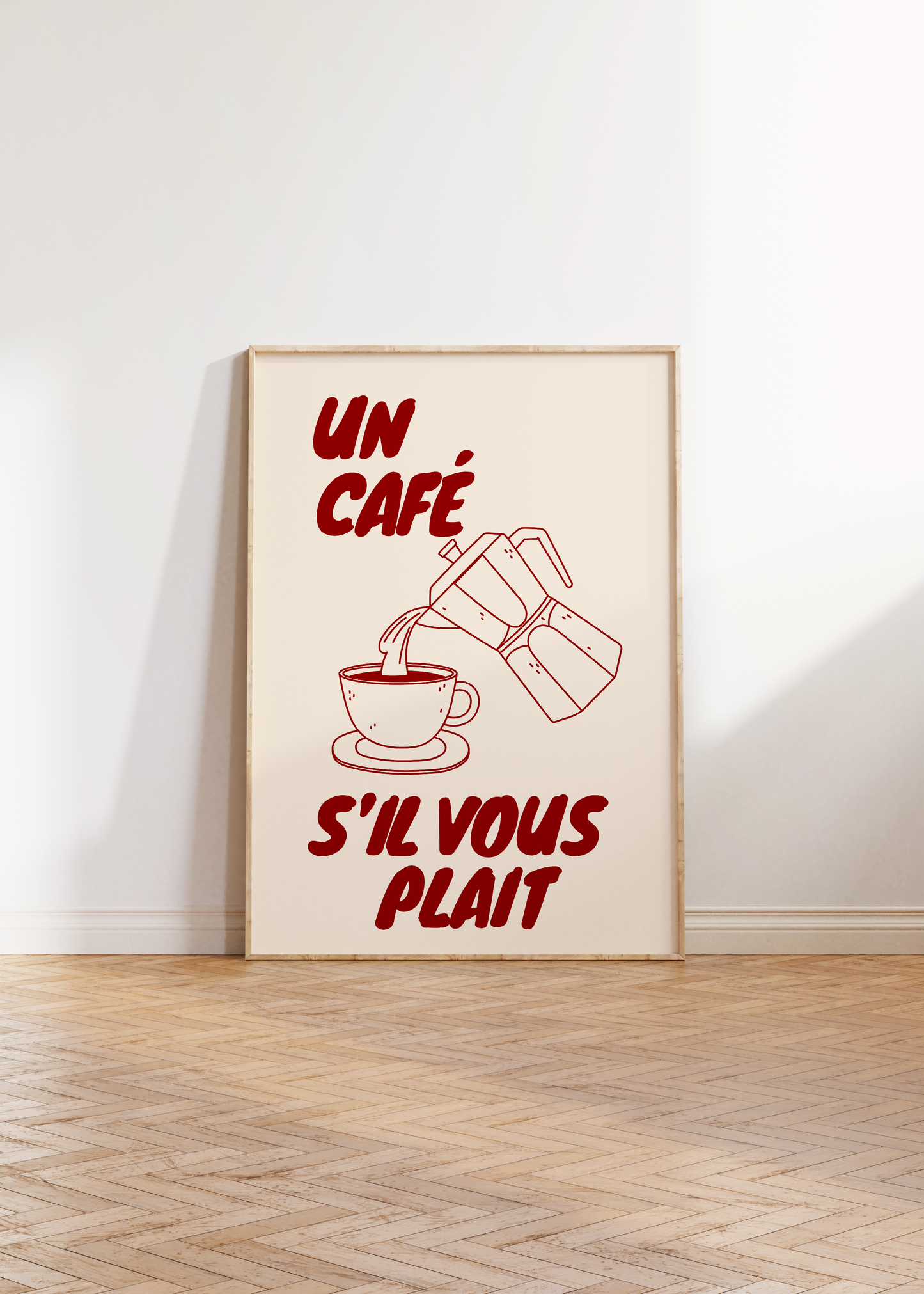Un Cafe S'il Vous Plait Print