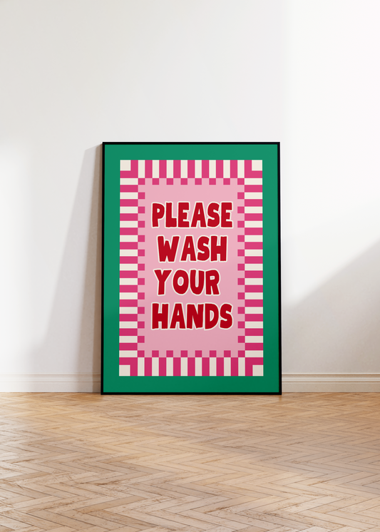 Wash Your Hands II Print