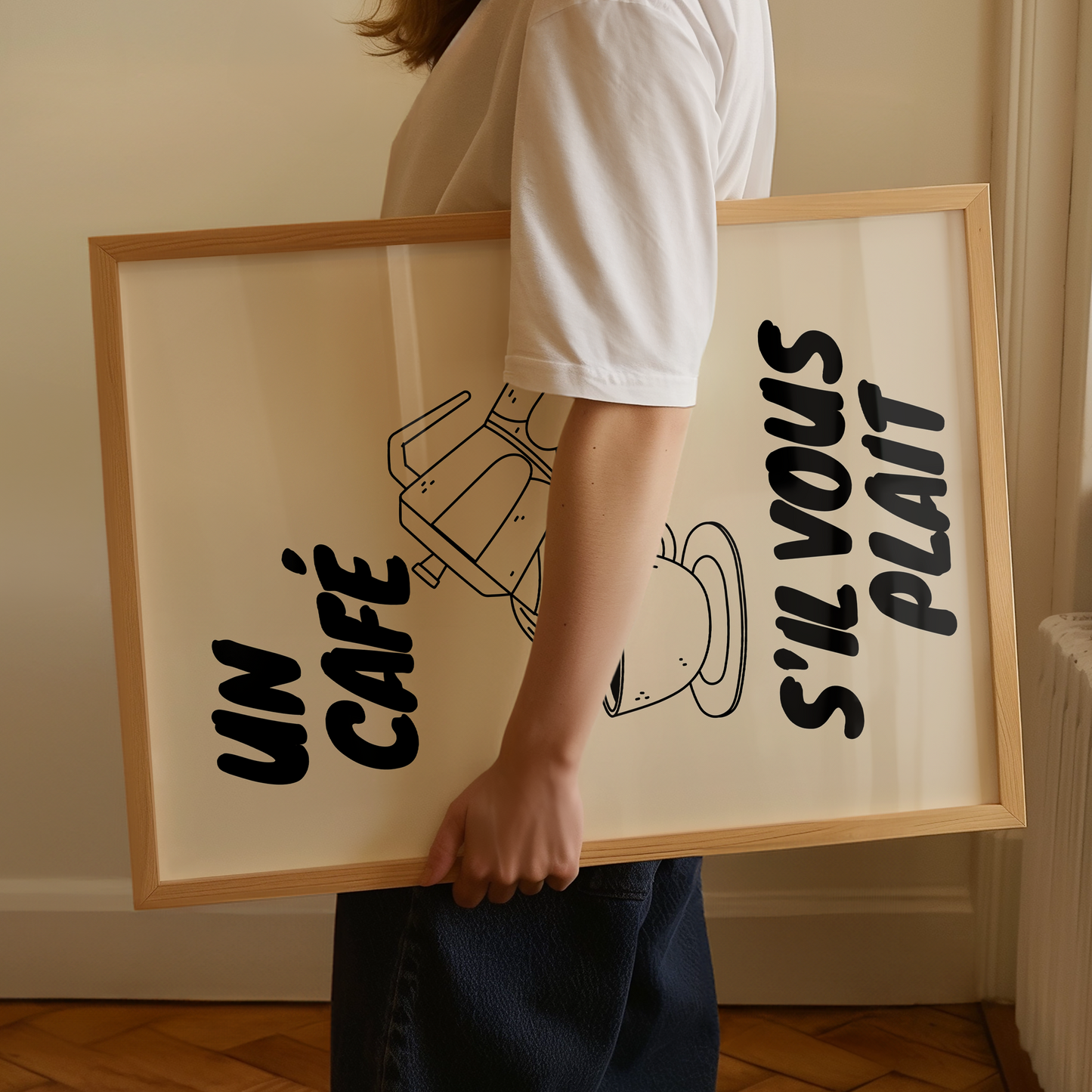 Un Cafe S'il Vous Plait Print