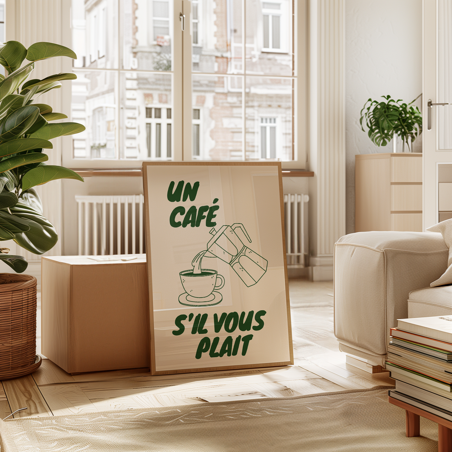 Un Cafe S'il Vous Plait Print