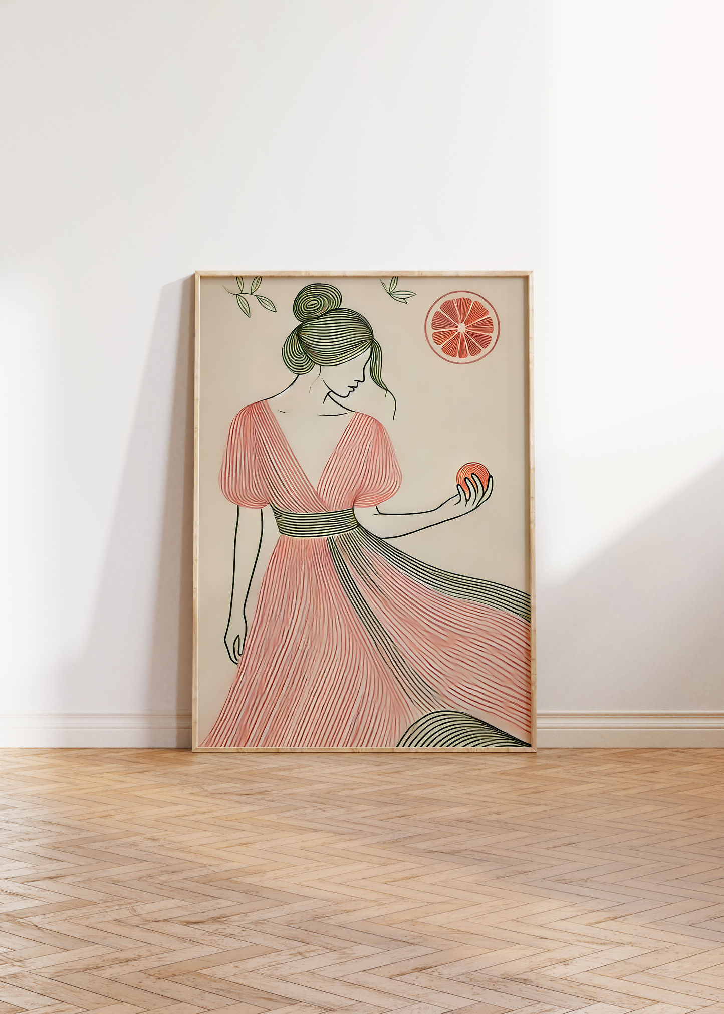 Grapefruit Lady Print
