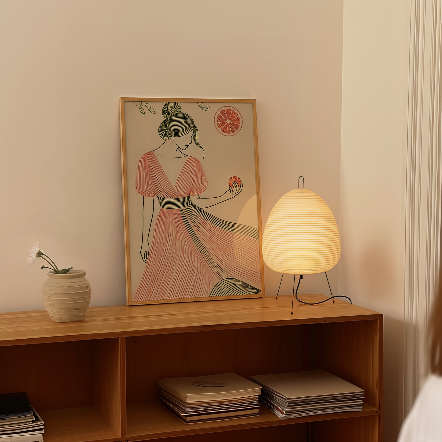 Grapefruit Lady Print