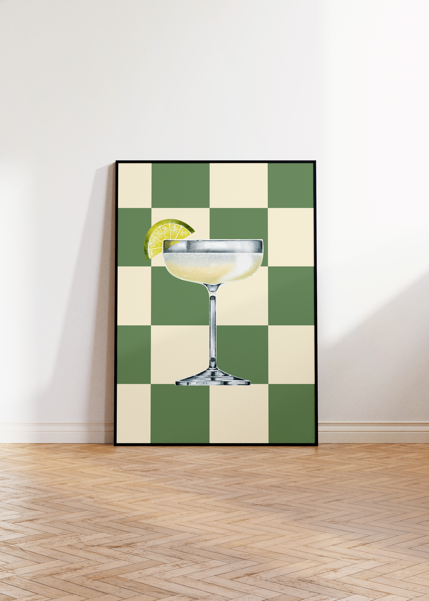 Daiquiri Checkered Print