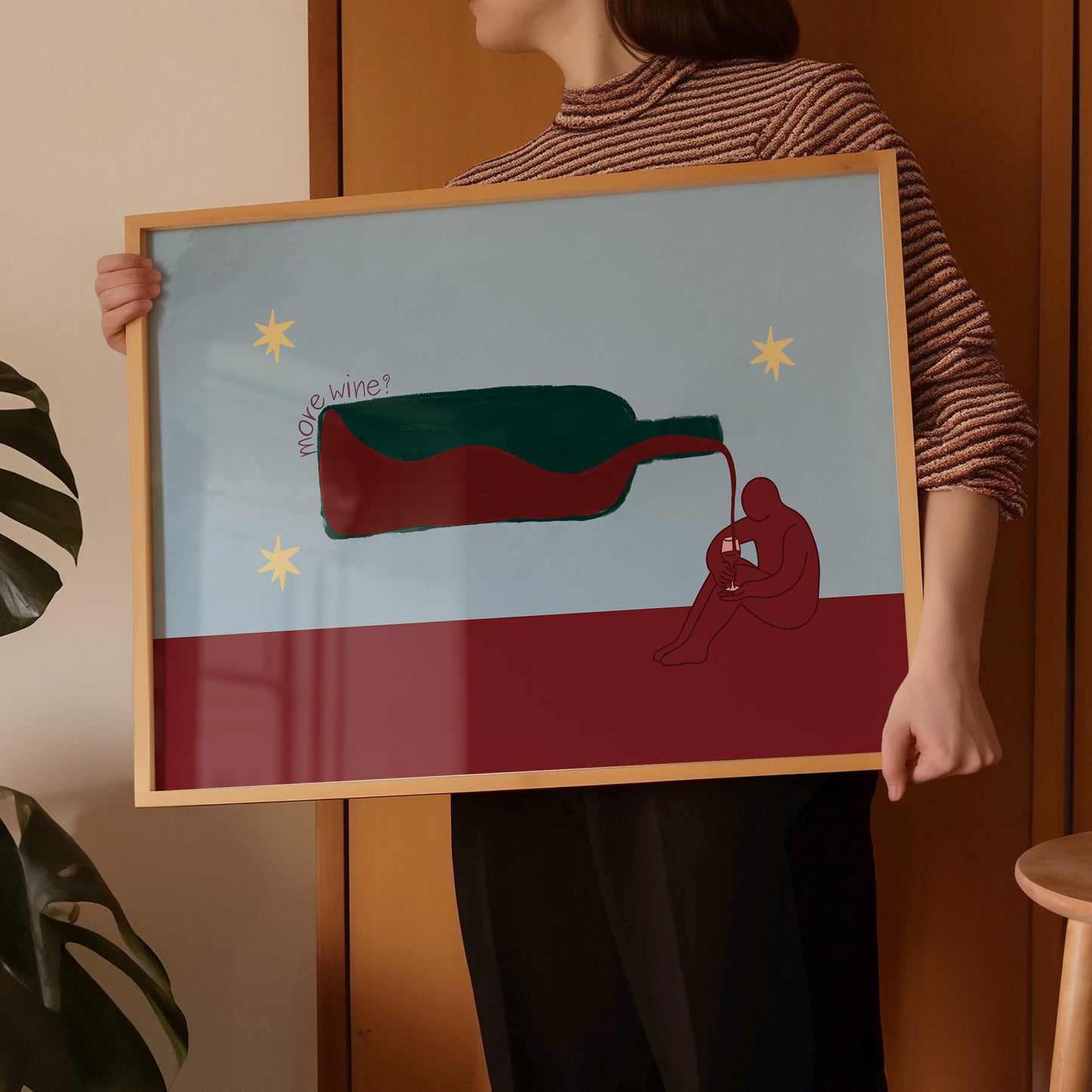 Wine Bottle Print
