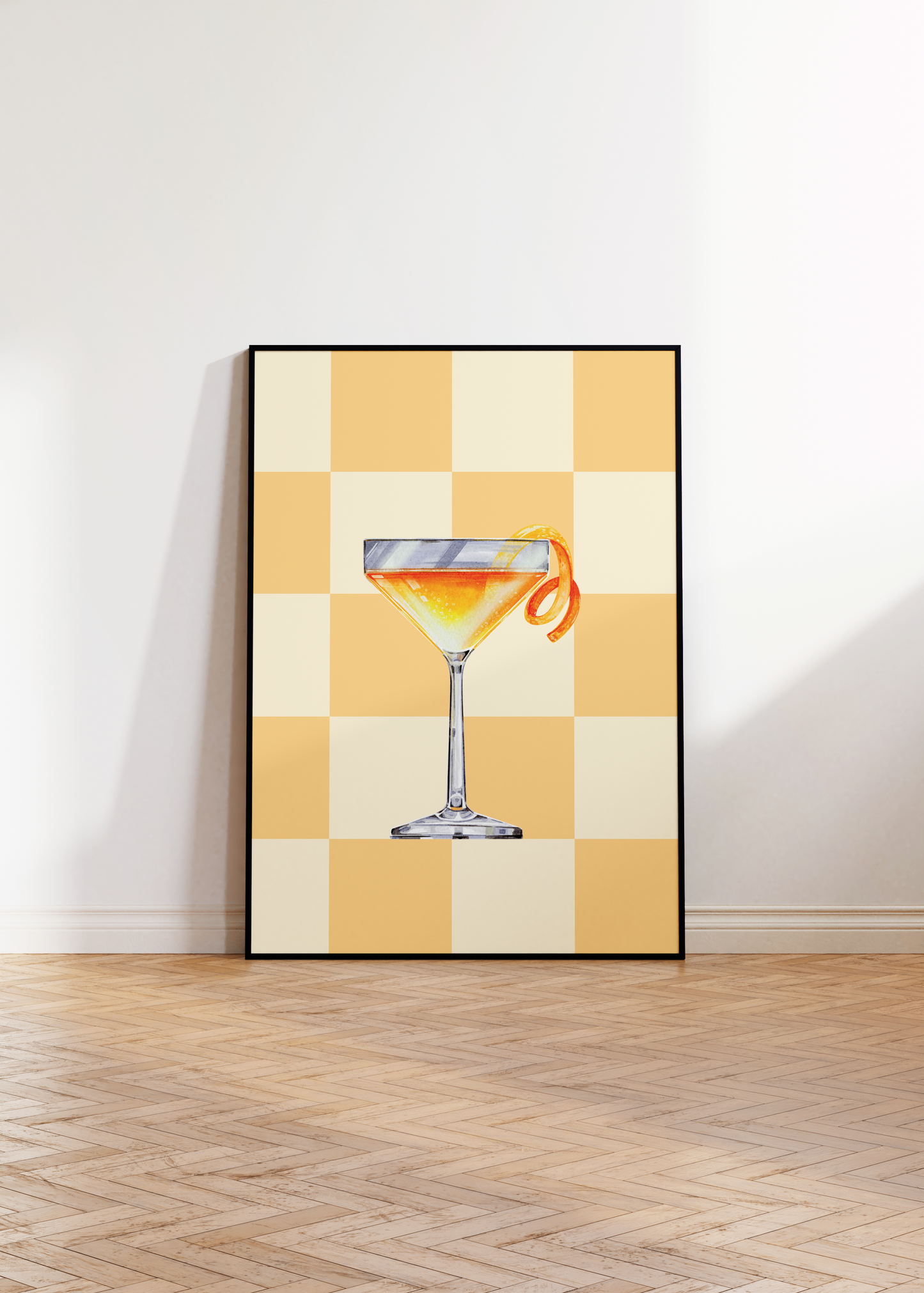 Sidecar Checkered Print