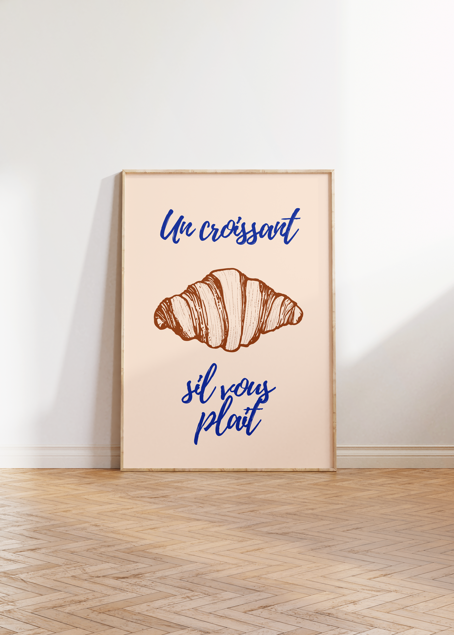 Croissant Drawing Print