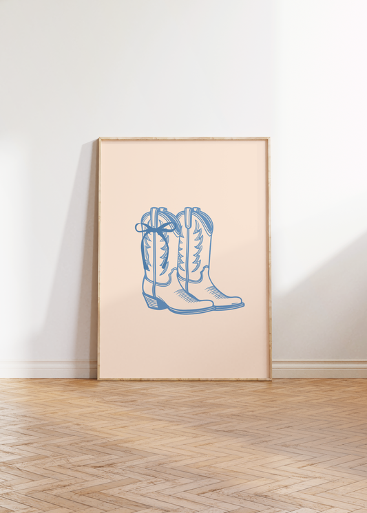 Cowboy Boots Print