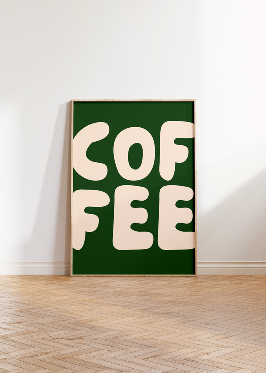 Coffee Letters Print