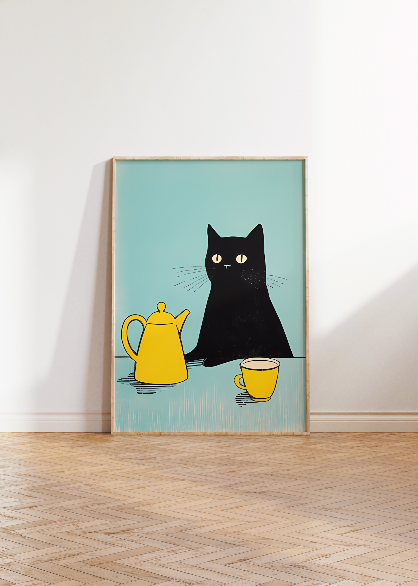 Tea Cat Print