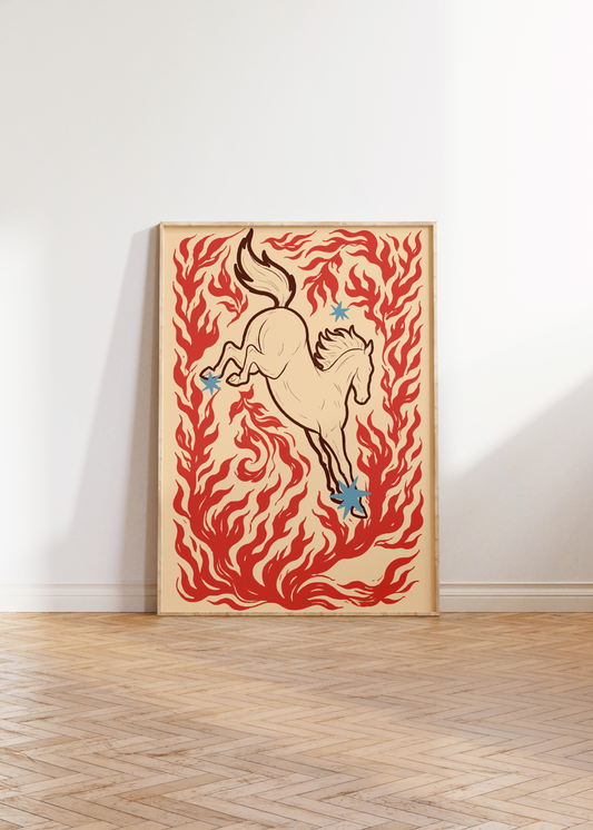 Fire Horse Print
