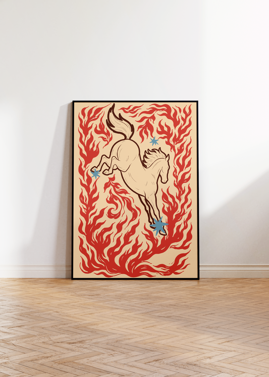Fire Horse Print