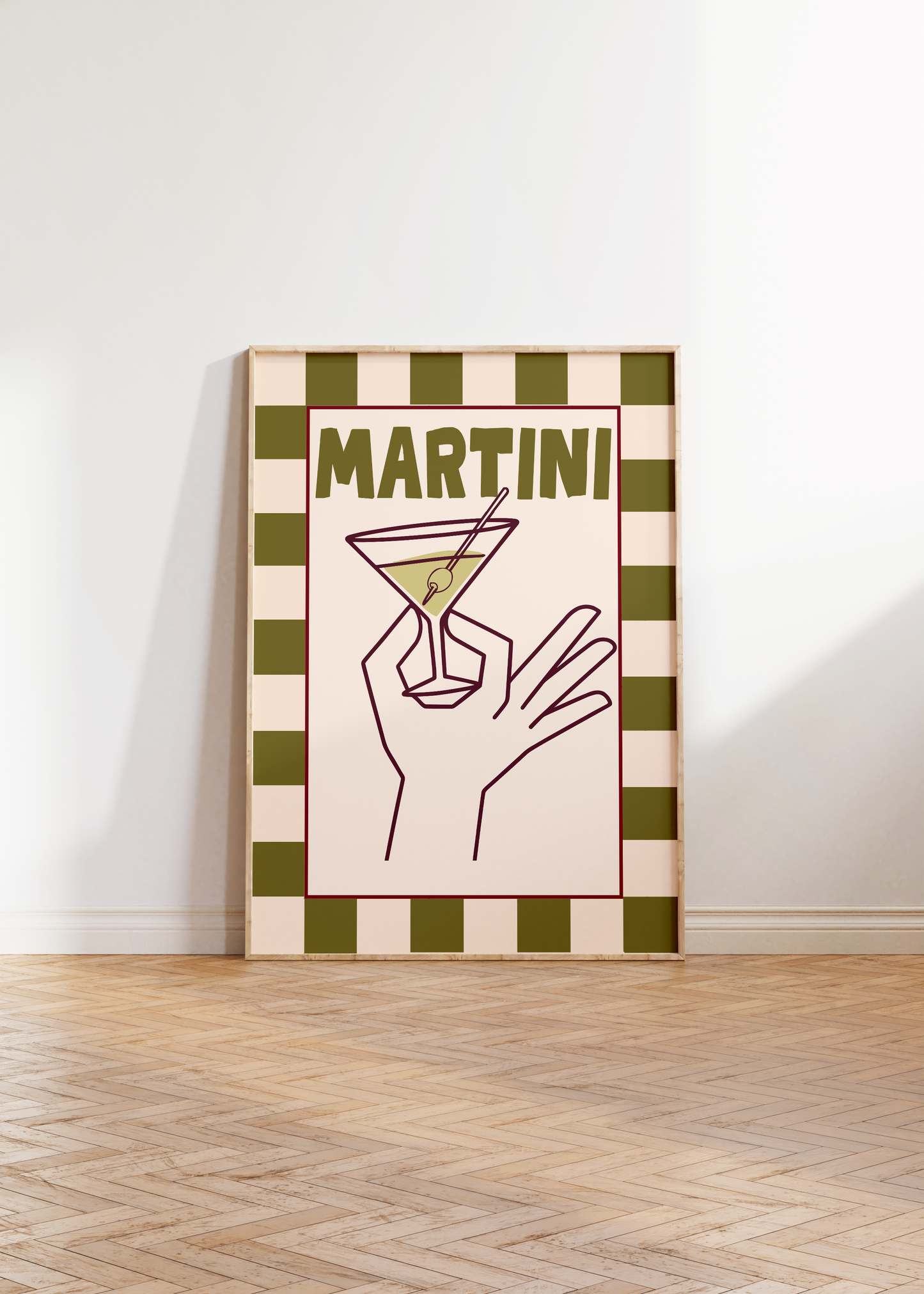 Martini Hand Print