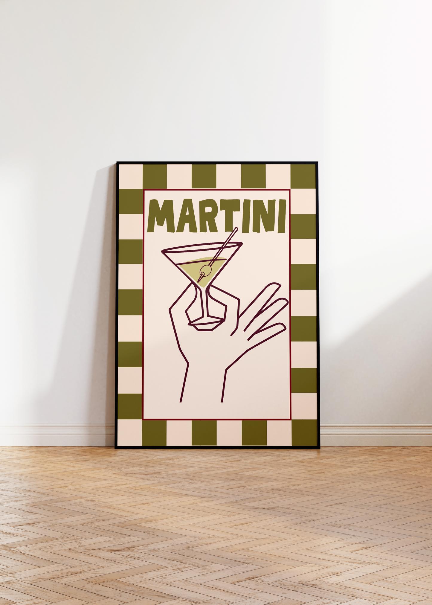Martini Hand Print