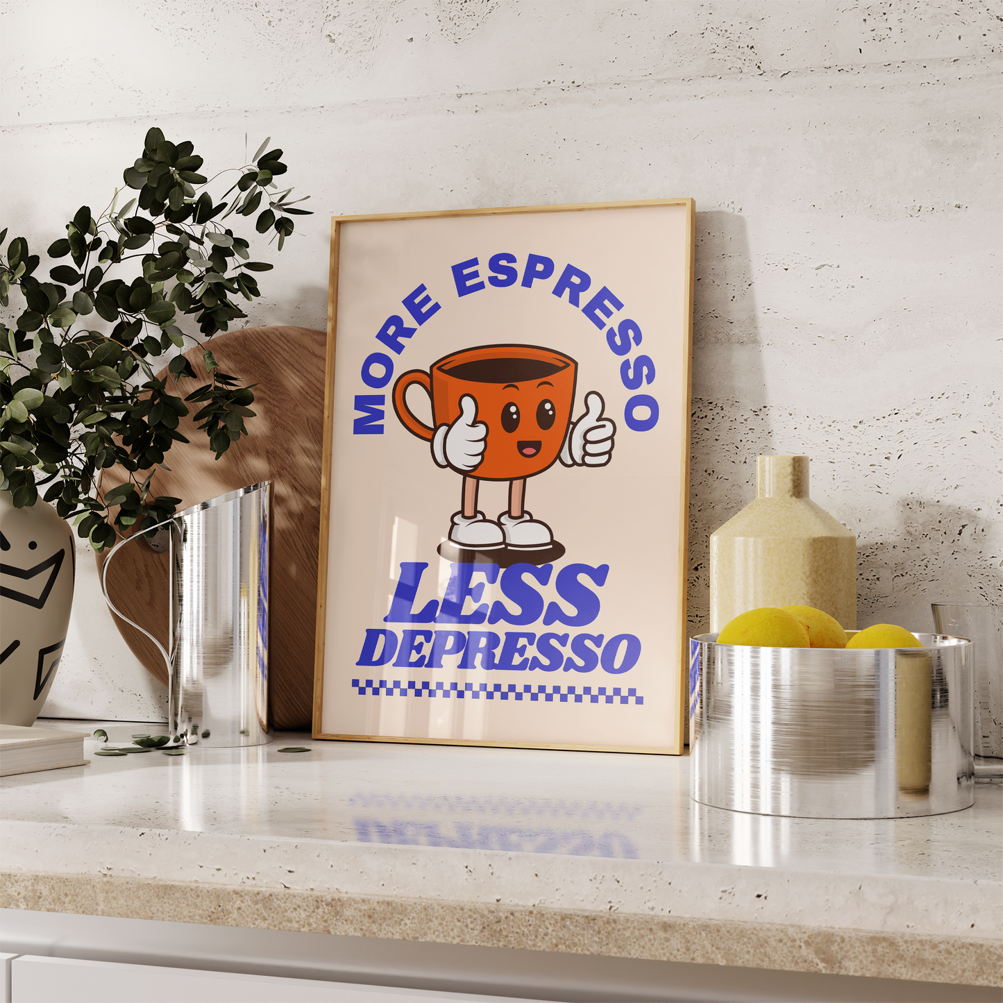 More Espresso Less Depresso Print