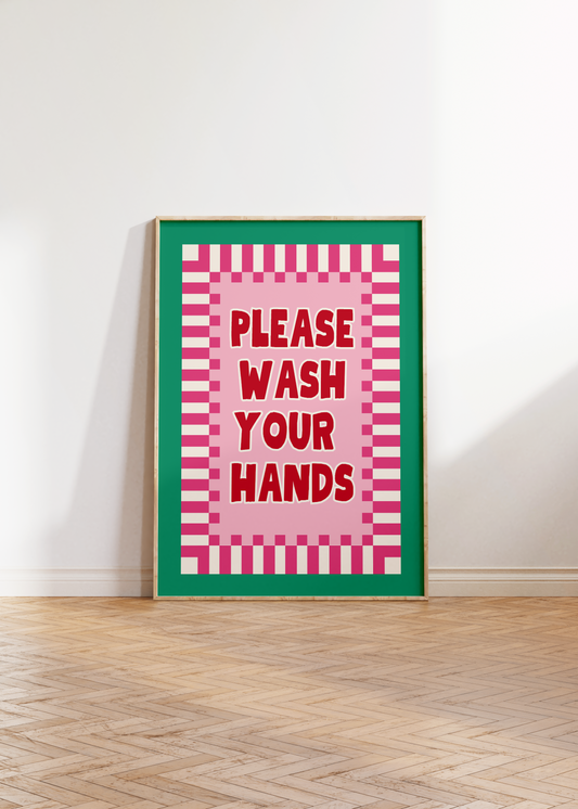 Wash Your Hands II Print