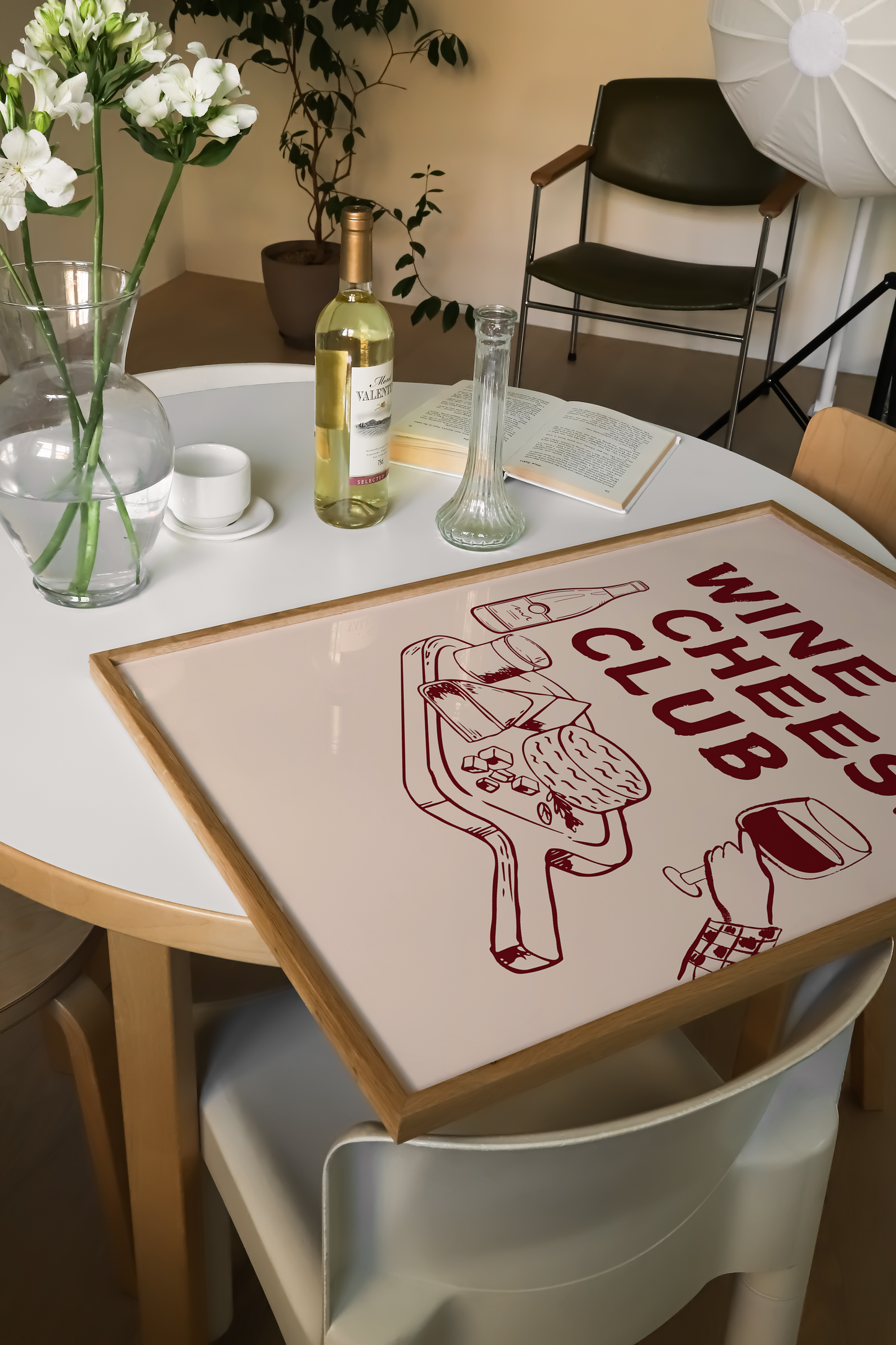 Wine & Cheese Print