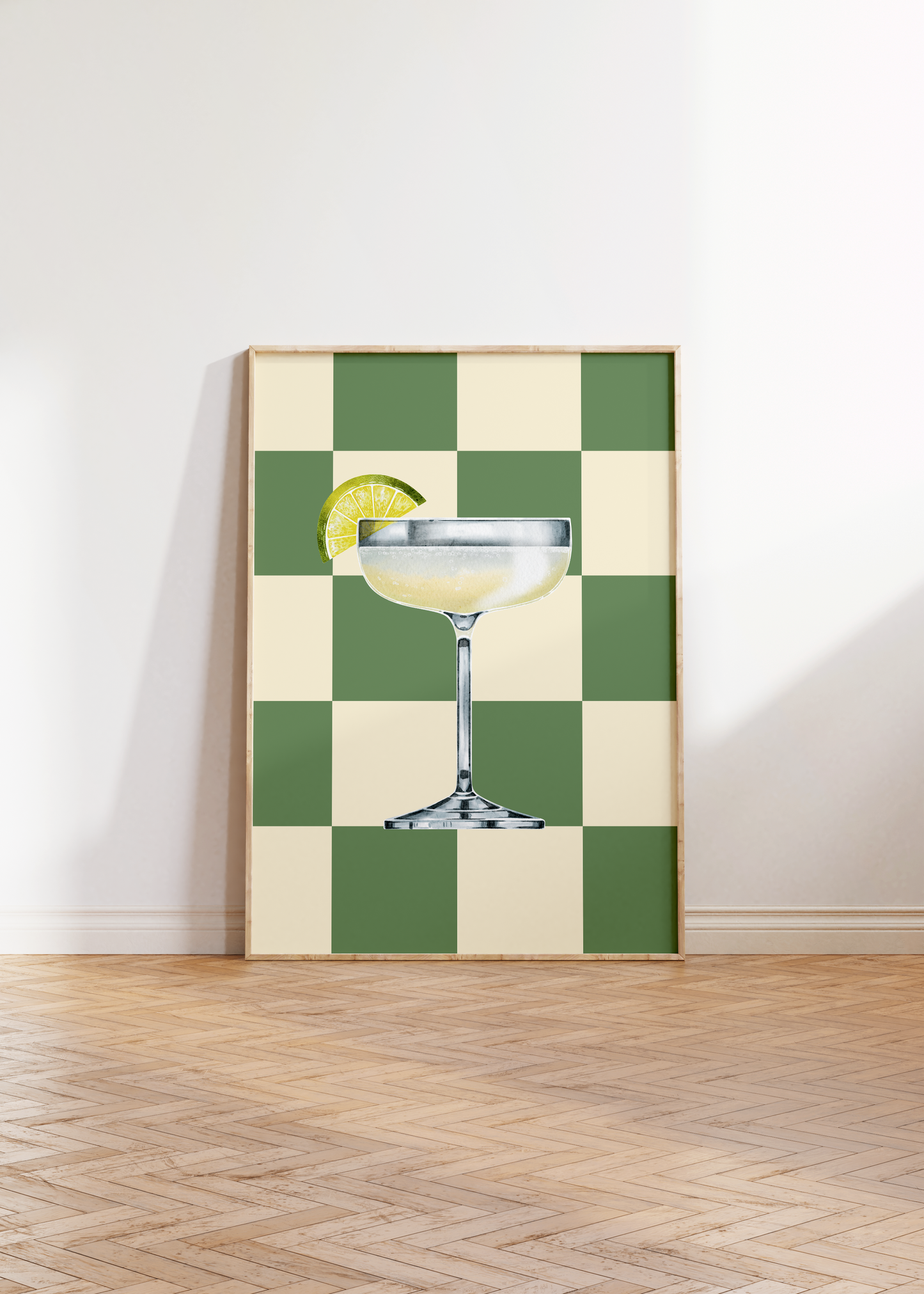 Daiquiri Checkered Print