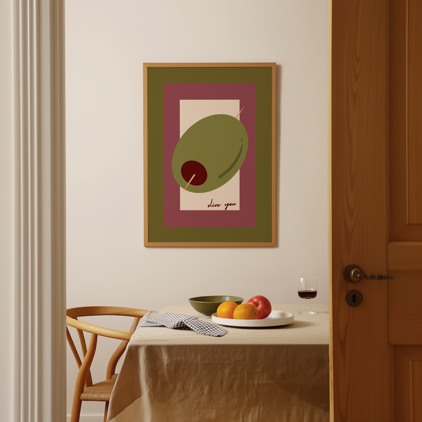 Olive You Print