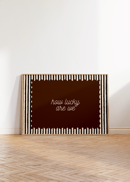 Lucky Postcard Print