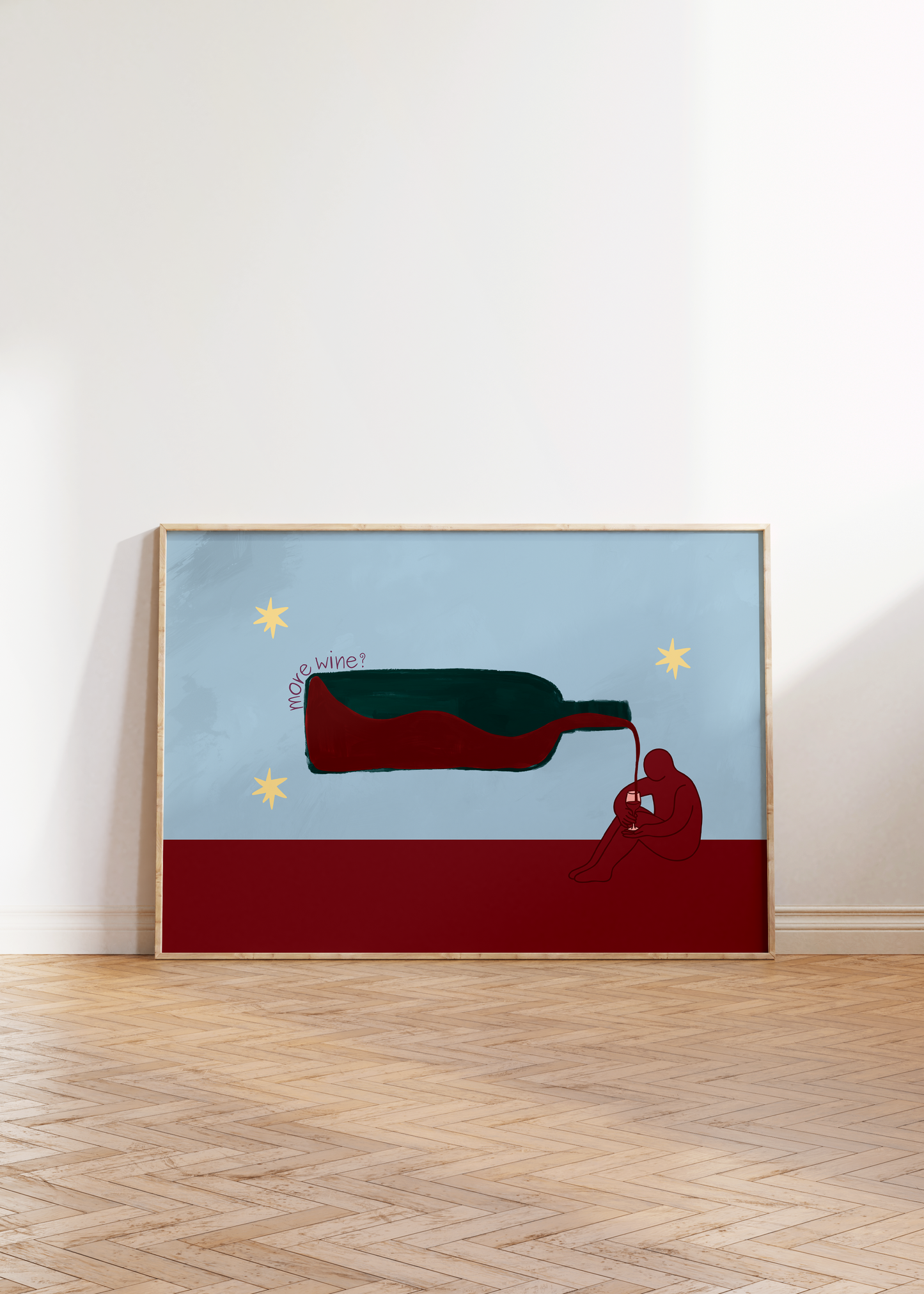 Wine Bottle Print