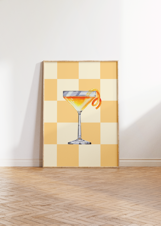 Sidecar Checkered Print