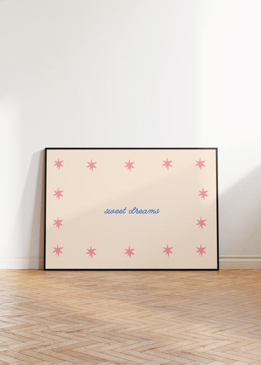 Sweet Dreams Star Print
